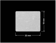 PLOMBA VOID BIAŁA POŁYSK VOID D-36203 prostokąt 22x18mm