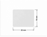 PLOMBA VOID BIAŁA POŁYSK VOID D-36203 prostokąt 22x18mm