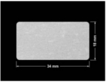 PLOMBA VOID BIAŁA POŁYSK VOID D-36203 prostokąt 34x18mm
