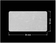 PLOMBA VOID BIAŁA POŁYSK VOID D-36203 prostokąt 34x18mm