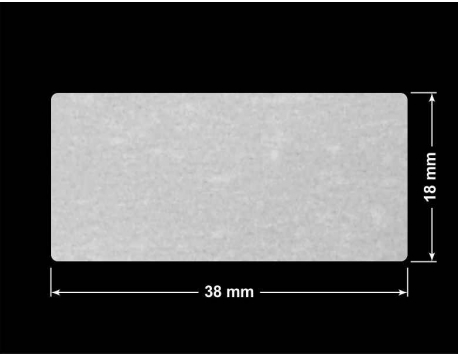PLOMBA VOID BIAŁA POŁYSK VOID D-36203 prostokąt 38x18mm