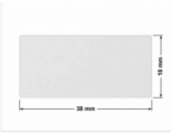 PLOMBA VOID BIAŁA POŁYSK VOID D-36203 prostokąt 38x18mm
