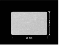PLOMBA VOID BIAŁA POŁYSK VOID D-36203 prostokąt 30x20mm