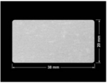 PLOMBA VOID BIAŁA POŁYSK VOID D-36203 prostokąt 38x20mm