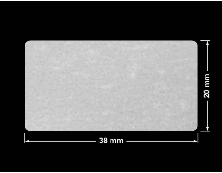 PLOMBA VOID BIAŁA POŁYSK VOID D-36203 prostokąt 38x20mm