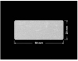 PLOMBA VOID BIAŁA POŁYSK VOID D-36203 prostokąt 50x20mm