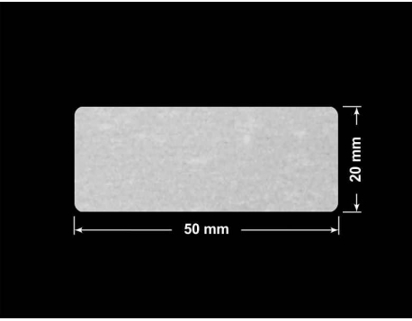 PLOMBA VOID BIAŁA POŁYSK VOID D-36203 prostokąt 50x20mm