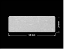 PLOMBA VOID BIAŁA POŁYSK VOID D-36203 prostokąt 58x20mm