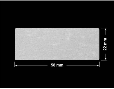 PLOMBA VOID BIAŁA POŁYSK VOID D-36203 prostokąt 58x22mm