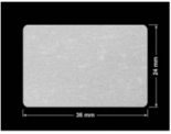 PLOMBA VOID BIAŁA POŁYSK VOID D-36203 prostokąt 36x24mm
