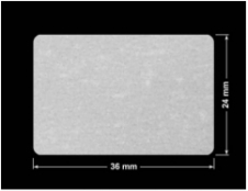 PLOMBA VOID BIAŁA POŁYSK VOID D-36203 prostokąt 36x24mm
