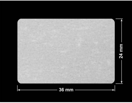 PLOMBA VOID BIAŁA POŁYSK VOID D-36203 prostokąt 36x24mm