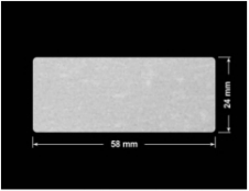 PLOMBA VOID BIAŁA POŁYSK VOID D-36203 prostokąt 58x24mm