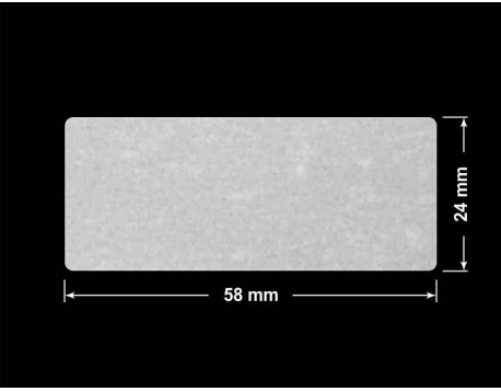 PLOMBA VOID BIAŁA POŁYSK VOID D-36203 prostokąt 58x24mm