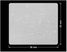 PLOMBA VOID BIAŁA POŁYSK VOID D-36203 prostokąt 38x32mm