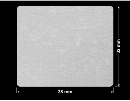 PLOMBA VOID BIAŁA POŁYSK VOID D-36203 prostokąt 38x32mm