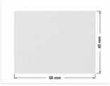 PLOMBA VOID BIAŁA POŁYSK VOID D-36203 prostokąt 58x45mm