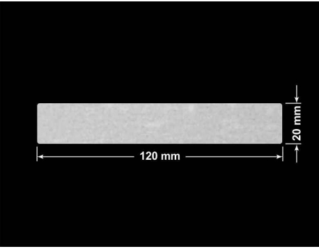 PLOMBA VOID BIAŁA POŁYSK VOID D-36203 prostokąt 120x20mm