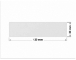 PLOMBA VOID BIAŁA POŁYSK VOID D-36203 prostokąt 120x30mm