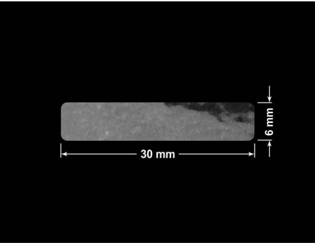 PLOMBA VOID TRANSPARENT POŁYSK D-34A02 prostokąt 30x6mm
