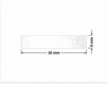 PLOMBA VOID TRANSPARENT POŁYSK D-34A02 prostokąt 30x6mm