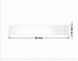 PLOMBA VOID TRANSPARENT POŁYSK D-34A02 prostokąt 38x6mm
