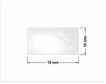 PLOMBA VOID TRANSPARENT POŁYSK D-34A02 prostokąt 19x10mm