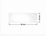 PLOMBA VOID TRANSPARENT POŁYSK D-34A02 prostokąt 30x10mm