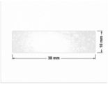 PLOMBA VOID TRANSPARENT POŁYSK D-34A02 prostokąt 38x10mm