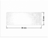 PLOMBA VOID TRANSPARENT POŁYSK D-34A02 prostokąt 36x13mm