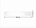 PLOMBA VOID TRANSPARENT POŁYSK D-34A02 prostokąt 100x15mm