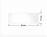 PLOMBA VOID TRANSPARENT POŁYSK D-34A02 prostokąt 50x17mm