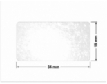 PLOMBA VOID TRANSPARENT POŁYSK D-34A02 prostokąt 34x18mm