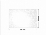 PLOMBA VOID TRANSPARENT POŁYSK D-34A02 prostokąt 30x20mm