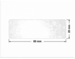 PLOMBA VOID TRANSPARENT POŁYSK D-34A02 prostokąt 60x20mm