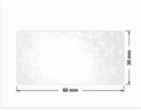 PLOMBA VOID TRANSPARENT POŁYSK D-34A02 prostokąt 60x30mm