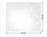 PLOMBA VOID TRANSPARENT POŁYSK D-34A02 prostokąt 38x32mm