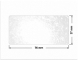 PLOMBA VOID TRANSPARENT POŁYSK D-34A02 prostokąt 76x37mm