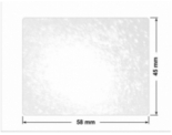PLOMBA VOID TRANSPARENT POŁYSK D-34A02 prostokąt 58x45mm