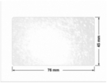 PLOMBA VOID TRANSPARENT POŁYSK D-34A02 prostokąt 76x45mm