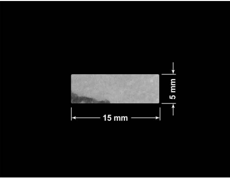 PLOMBA VOID TRANSPARENT POŁYSK SZACHOWNICA KARO D-44AC2 prostokąt 15x5mm