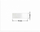 PLOMBA VOID TRANSPARENT POŁYSK SZACHOWNICA KARO D-44AC2 prostokąt 15x5mm