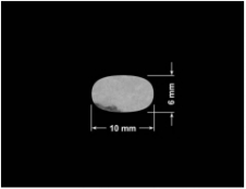PLOMBA VOID TRANSPARENT POŁYSK SZACHOWNICA KARO D-44AC2 elipsa 10x6mm