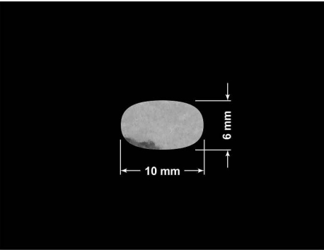 PLOMBA VOID TRANSPARENT POŁYSK SZACHOWNICA KARO D-44AC2 elipsa 10x6mm