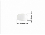 PLOMBA VOID TRANSPARENT POŁYSK SZACHOWNICA KARO D-44AC2 elipsa 10x6mm