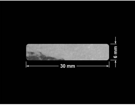 PLOMBA VOID TRANSPARENT POŁYSK SZACHOWNICA KARO D-44AC2 prostokąt 30x6mm
