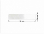 PLOMBA VOID TRANSPARENT POŁYSK SZACHOWNICA KARO D-44AC2 prostokąt 30x6mm