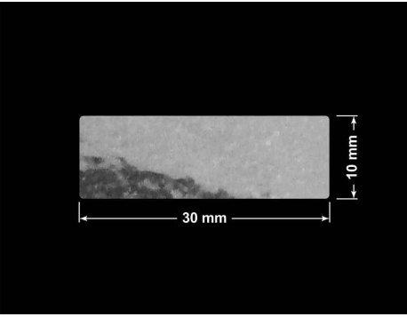 PLOMBA VOID TRANSPARENT POŁYSK SZACHOWNICA KARO D-44AC2 prostokąt 30x10mm