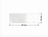 PLOMBA VOID TRANSPARENT POŁYSK SZACHOWNICA KARO D-44AC2 prostokąt 30x10mm