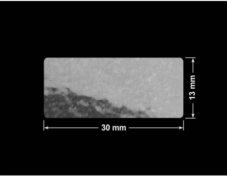 PLOMBA VOID TRANSPARENT POŁYSK SZACHOWNICA KARO D-44AC2 prostokąt 30x13mm